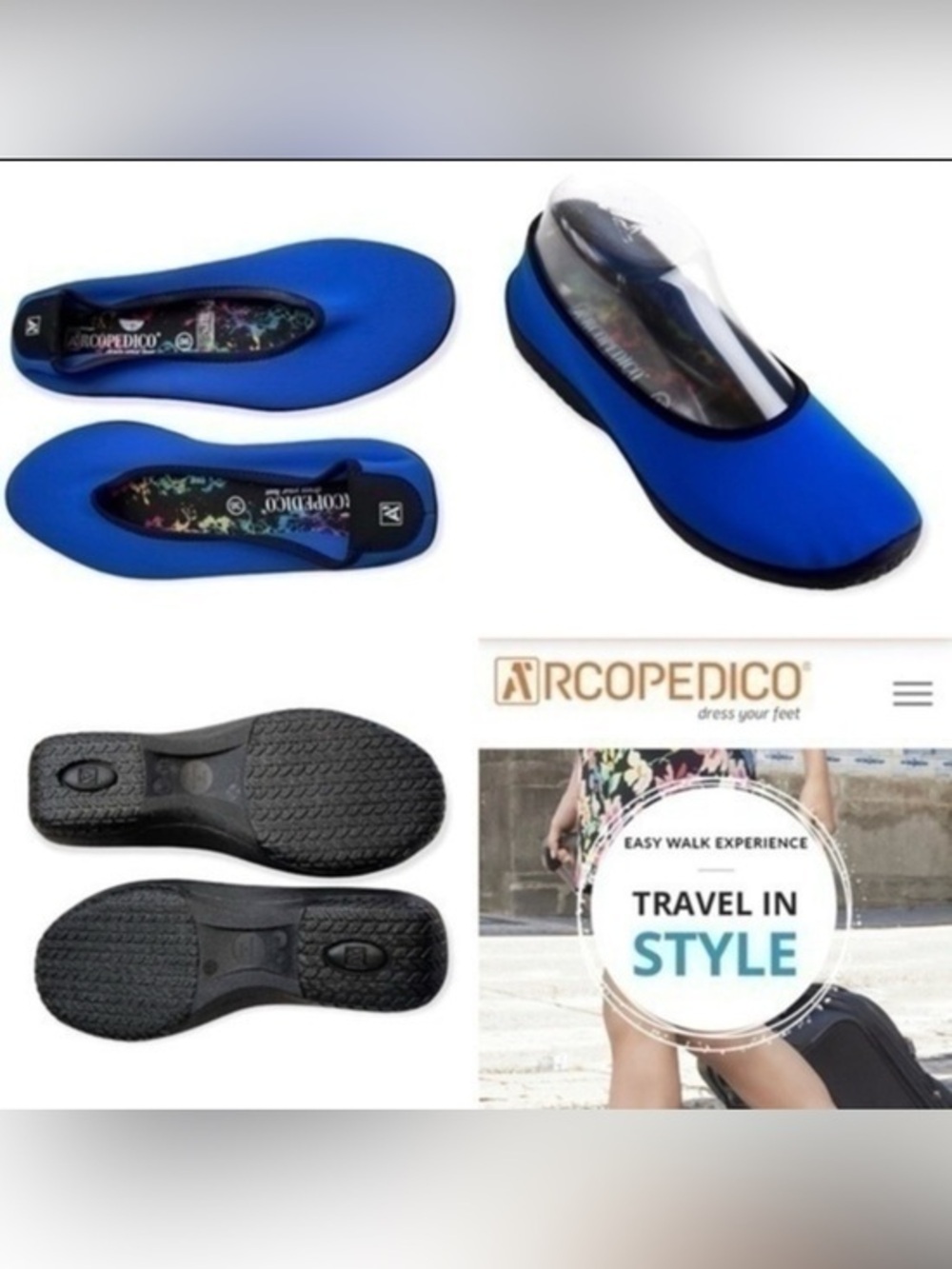 Arcopedico Lolita Easy Walking Travel Shoes Dual Arch Support